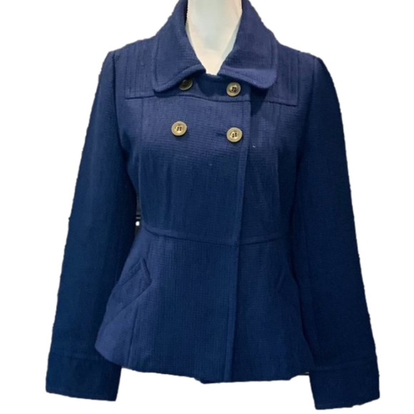 Tulle Jackets & Blazers - TULLE Blue Peplum Jacket